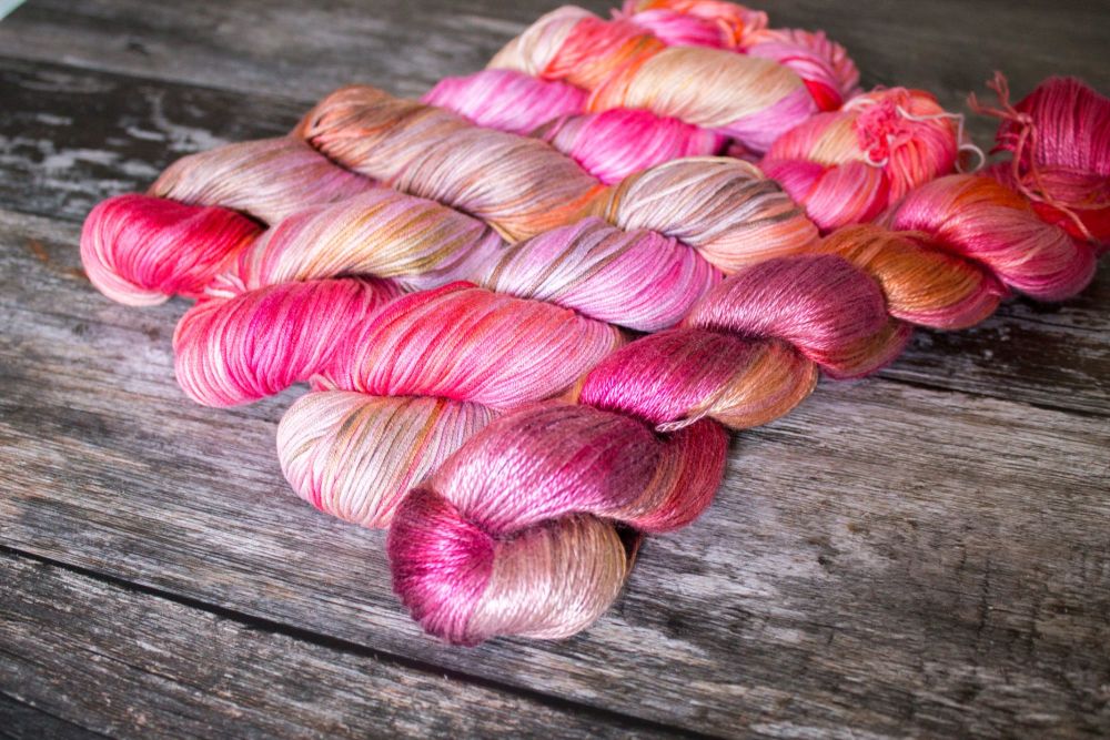 Pretty in pink ~ Non Wool Yarn
