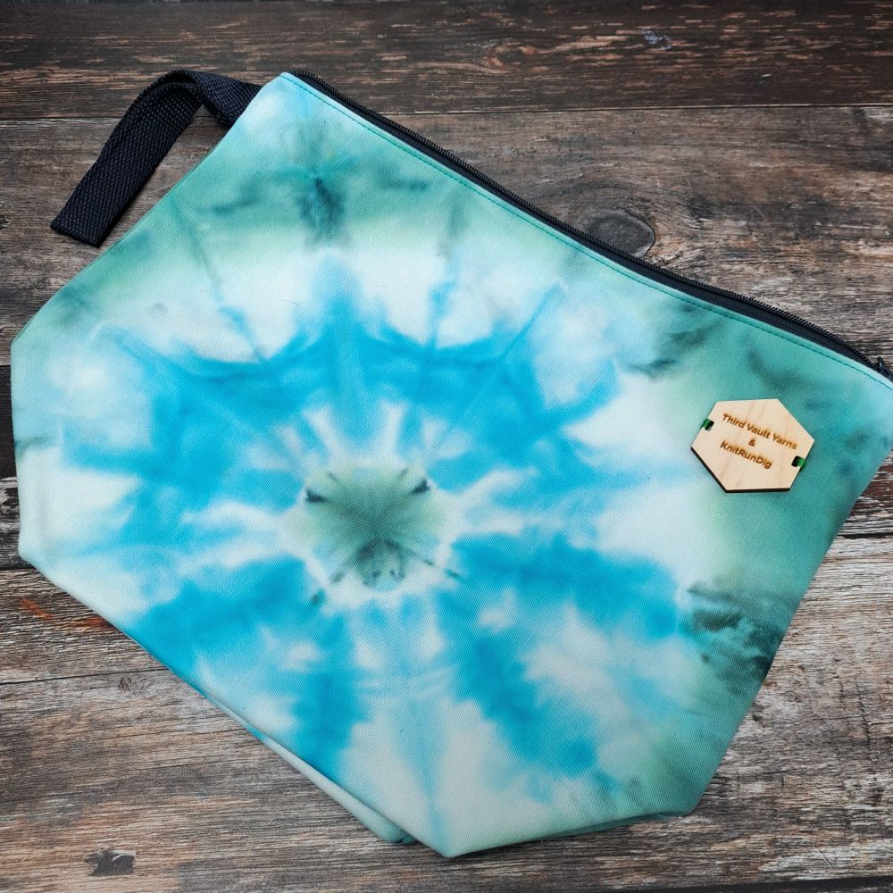 Cryosphere ~ Hand Dyed Project bag