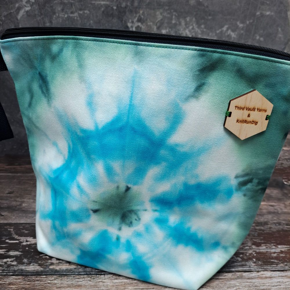 Cryosphere ~ Hand Dyed Project bag