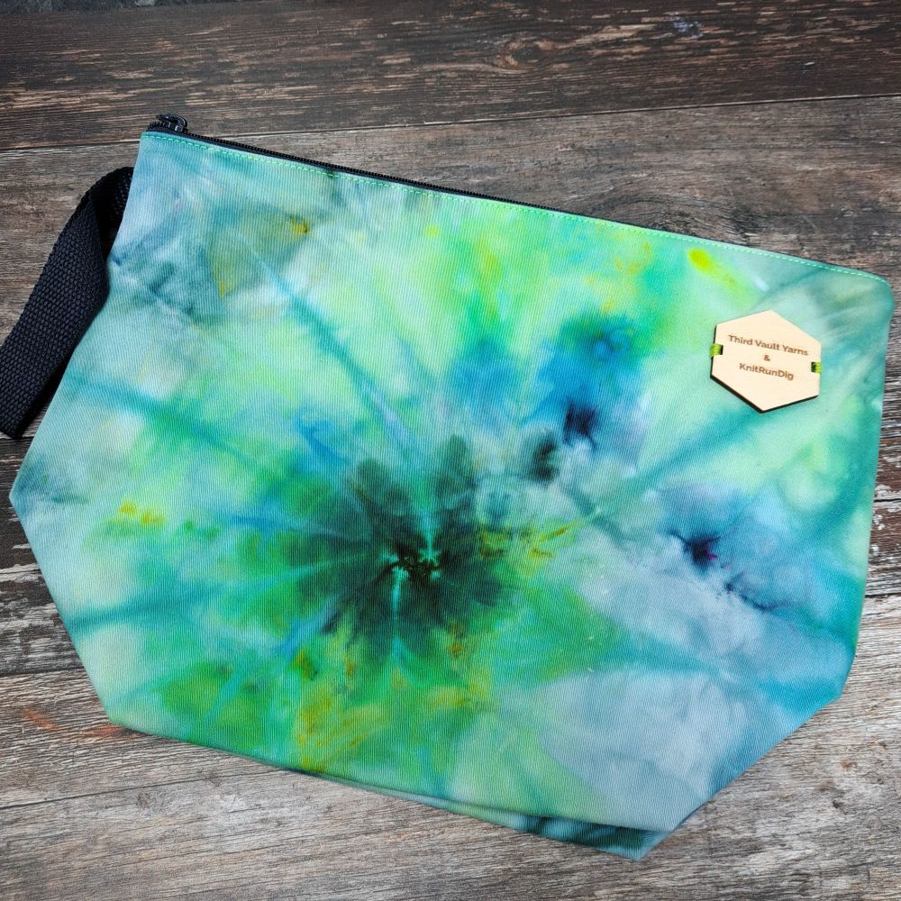 Chlorophyll ~ Hand Dyed Project bag