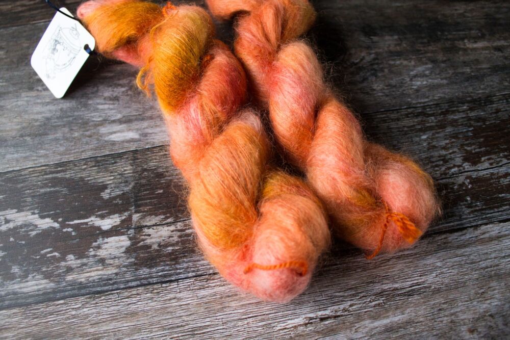 Pumpkin Pie ~ Kid Floof Mohair silk