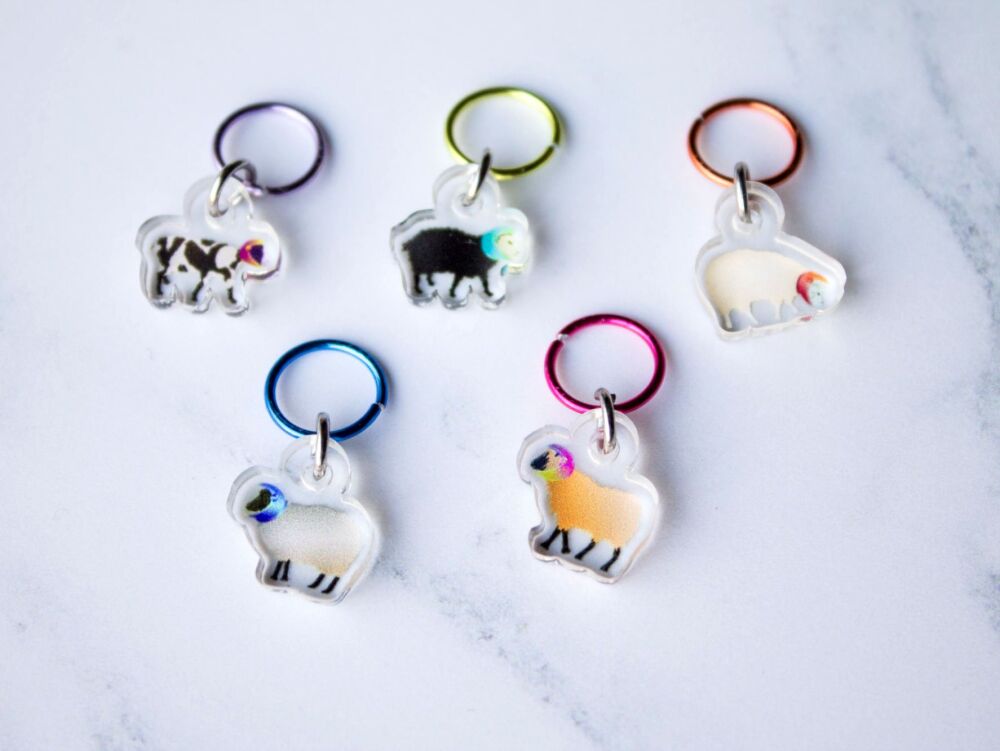Space Sheep Stitchmarkers