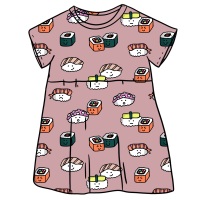 THAT'S HOW I ROLL Sushi Smock Dress