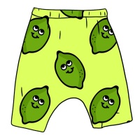 Cheeky Lime Harem shorts (Ready made)