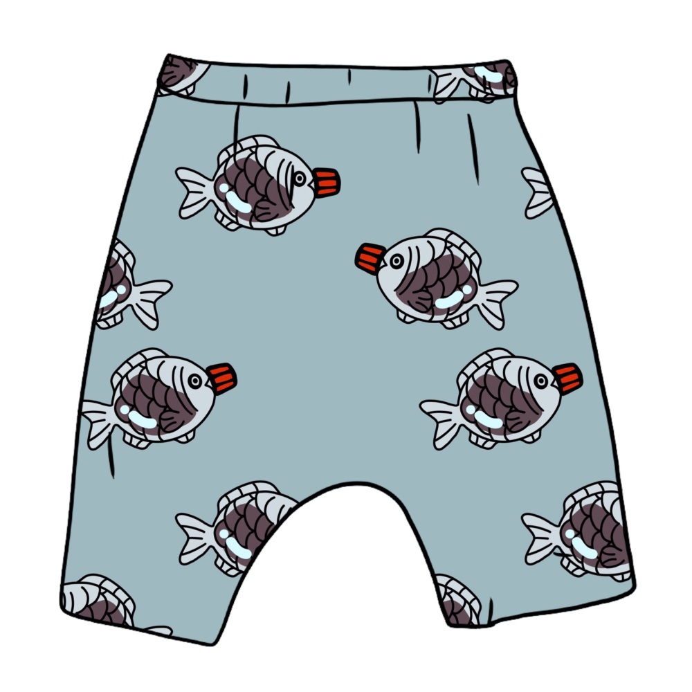 Soy Happy Soy Fish Harem shorts