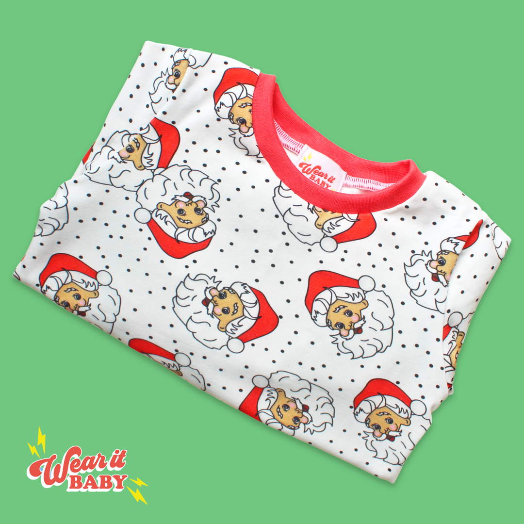 6-9M Kitsch Santa Long sleeved Top