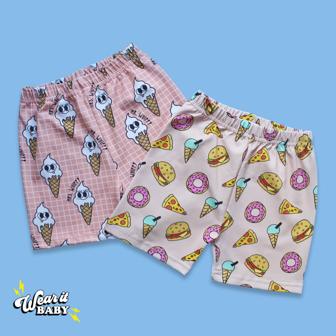Mr & Mrs Whippy Boxy shorts (Ready made)