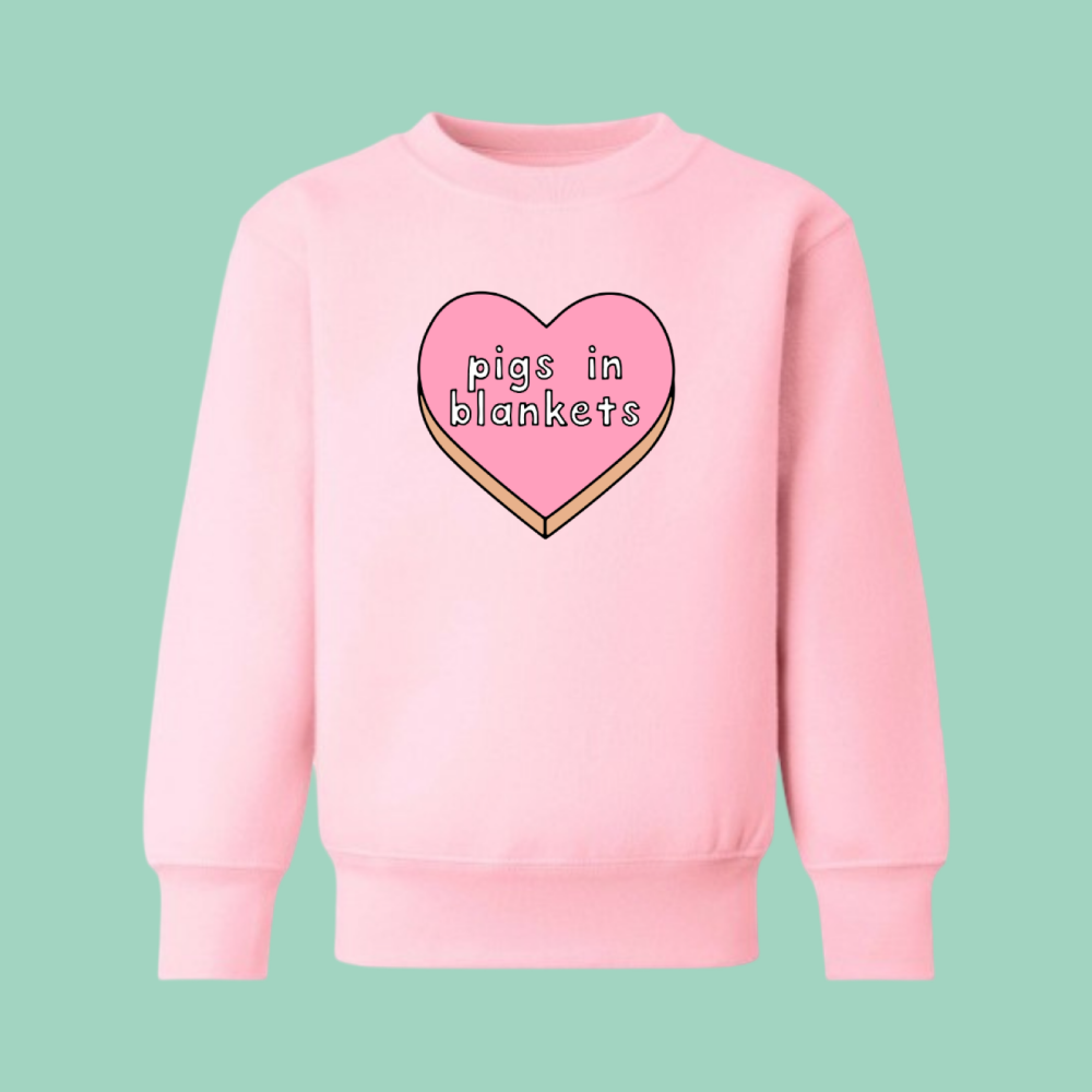 Pigs in Blankets Sweatshirt pastel pink