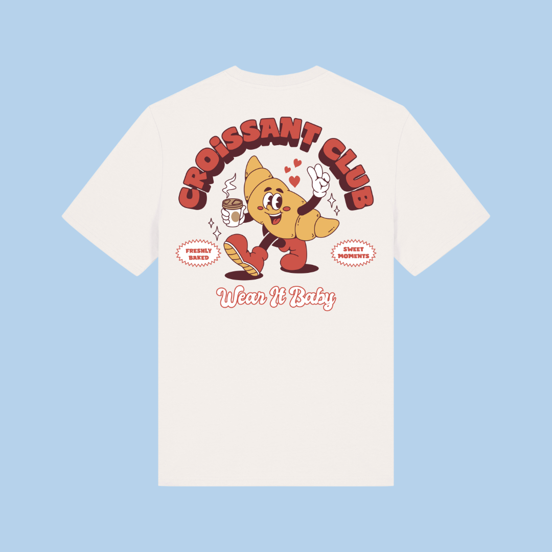 Unisex Adult Croissant Club T-shirt