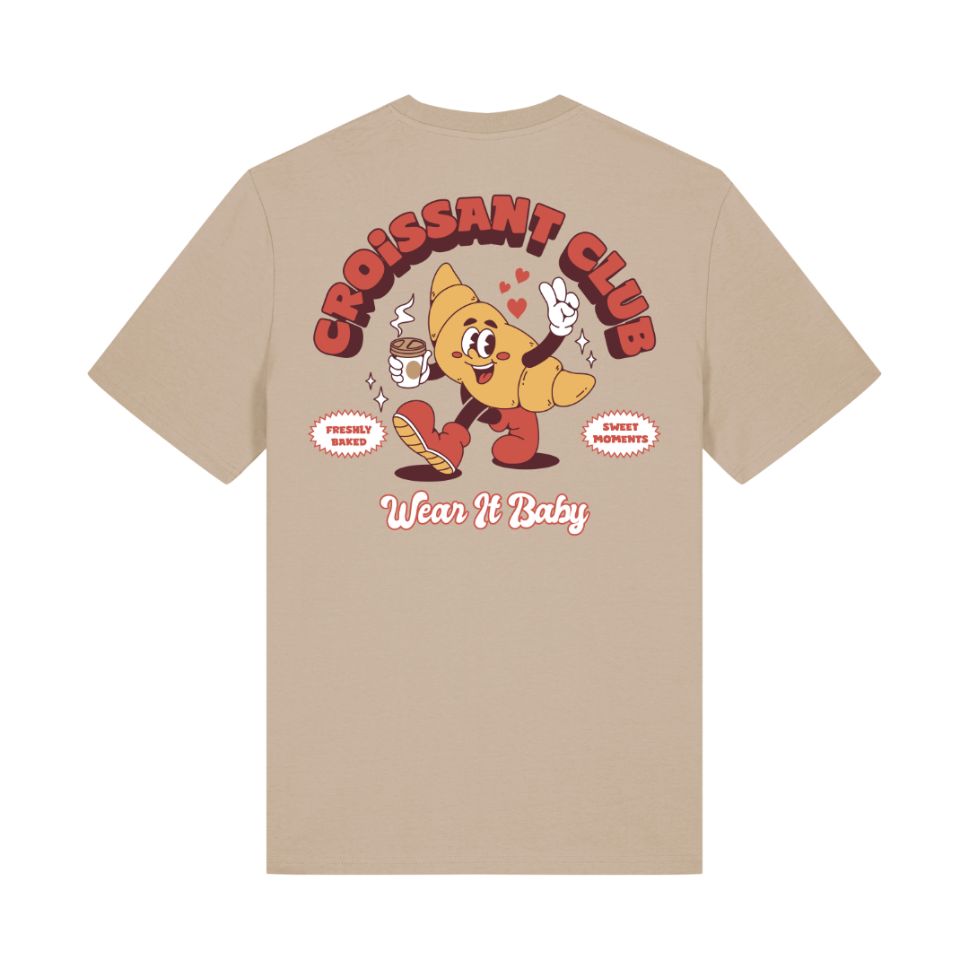 Unisex Adult Croissant Club T-shirt