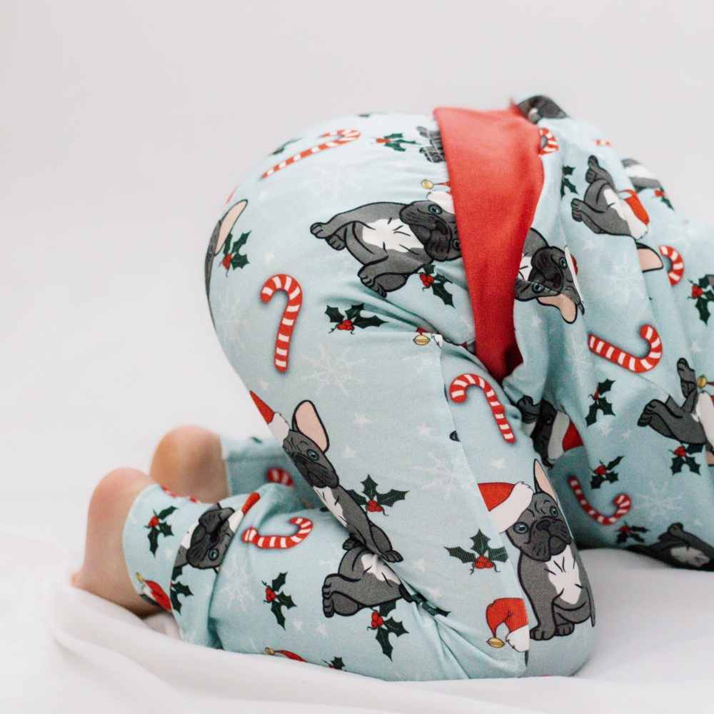 Frenchie Christmas Leggings (Classic Shape)