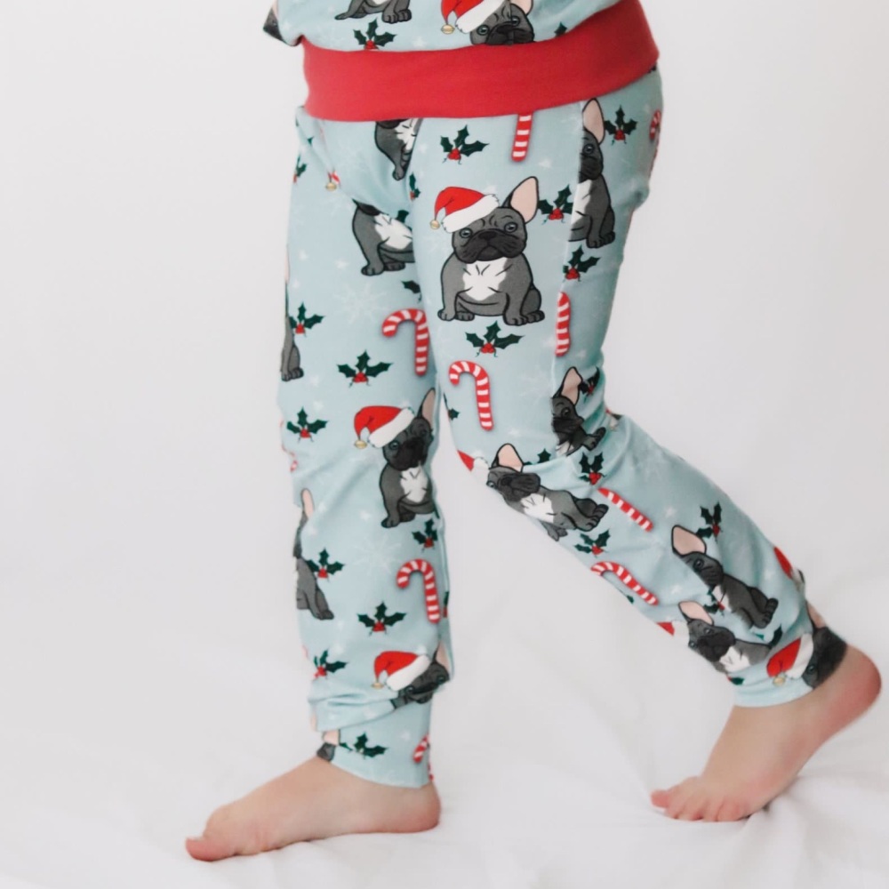 Frenchie Christmas Leggings (Classic Shape)