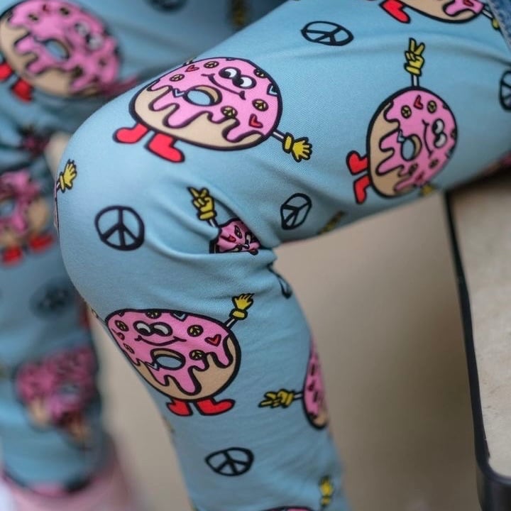 Peace, Love and Doughnuts Leggings