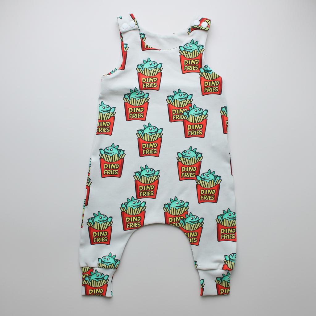 Dino Fries Romper