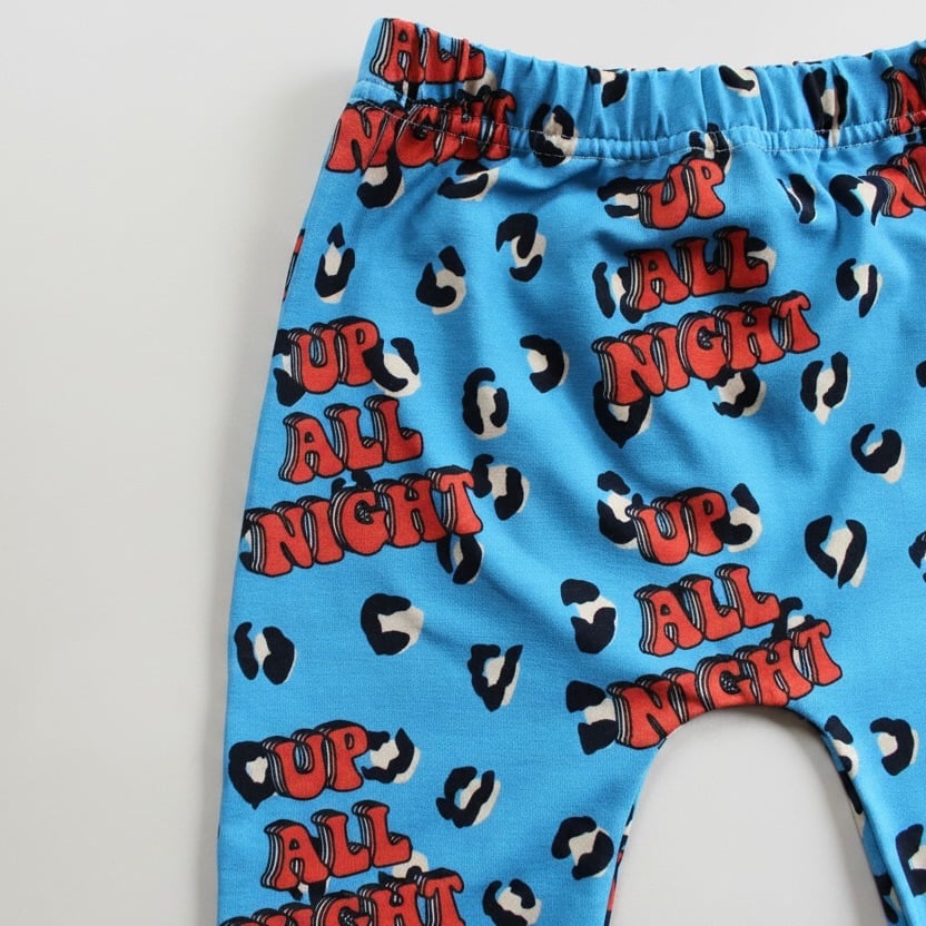 Up all night Blue Leggings