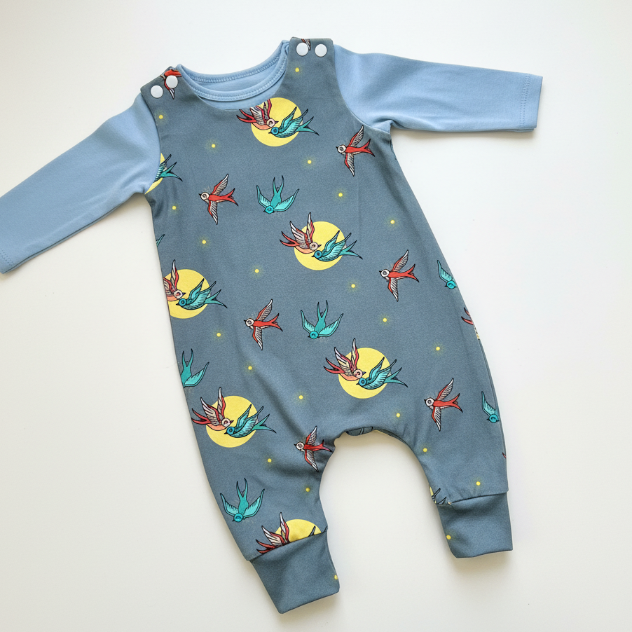 Lunar Swallows Romper