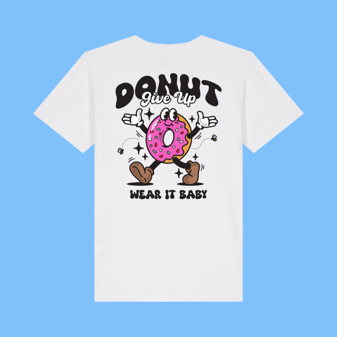 5-6 YR Donut Give up T-shirt White