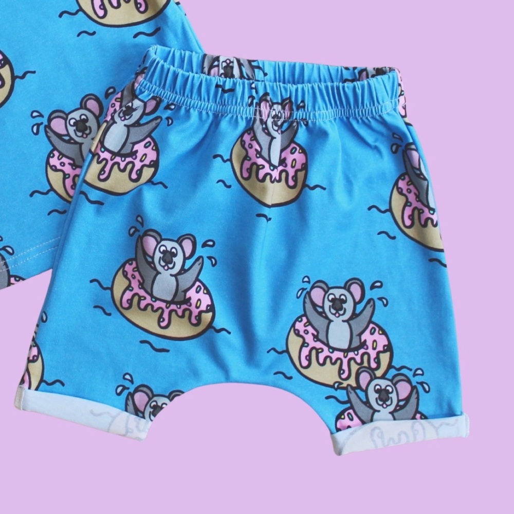 3-4 YR Dunkin' Keith Koala Harem shorts