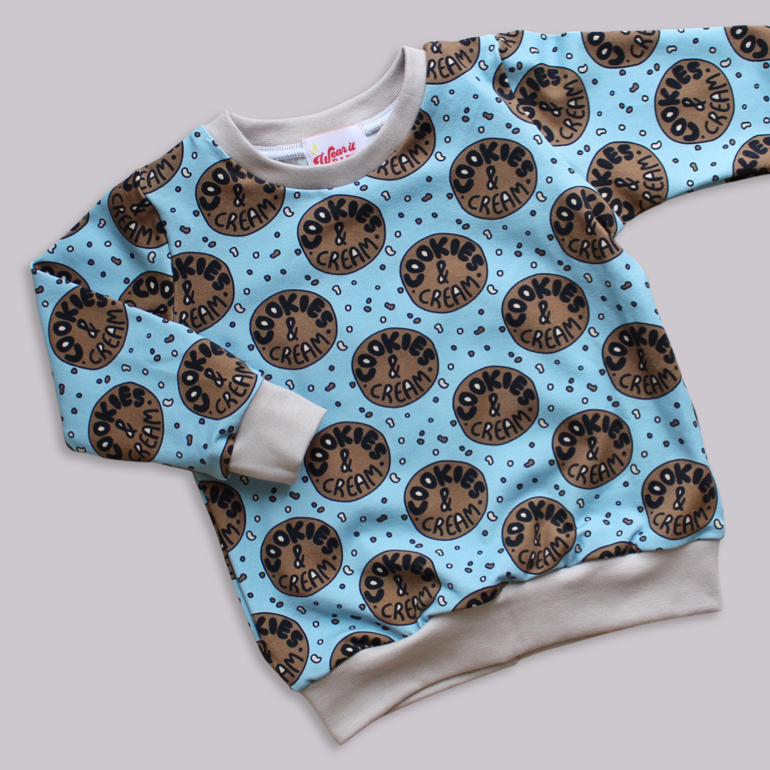 9-12M Cookies & Cream long sleeved Top