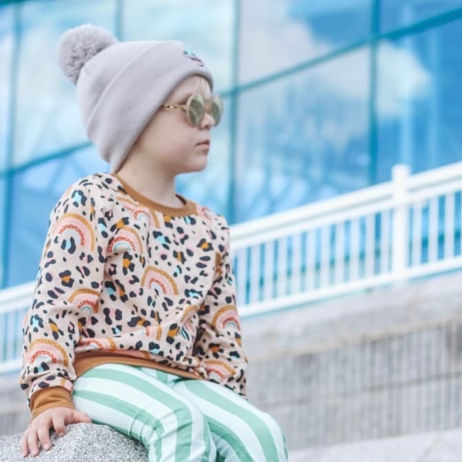 Rainbow Leopard long sleeved Top