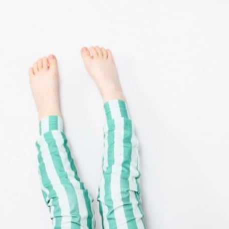2-3 YR Mint Stripe Romper