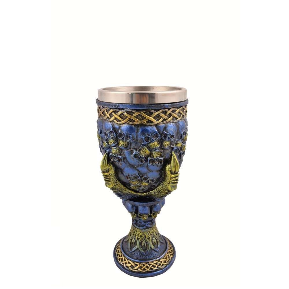 NEMESIS NOW GRIP OF DEATH COBALT GOBLET METAL INSERT