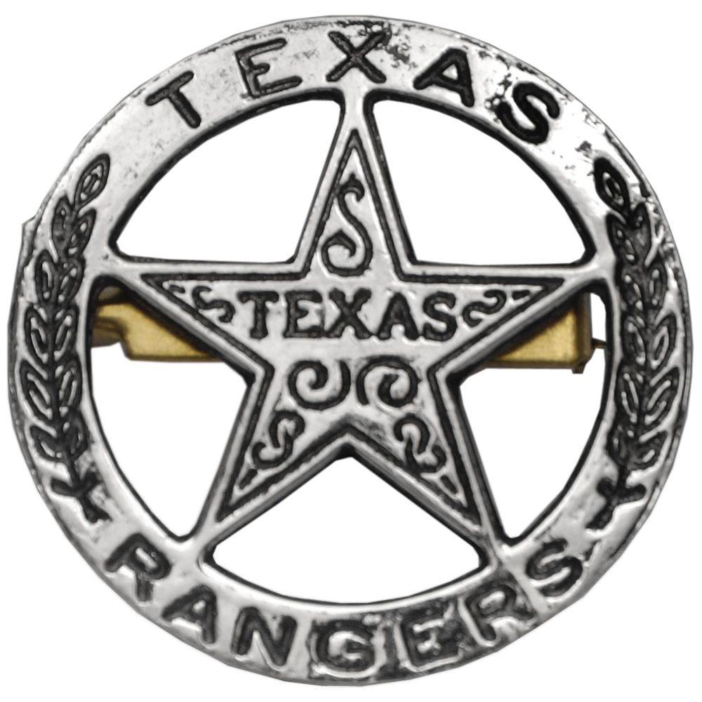 TEXAS RANGERS CIRCLE STAR CUT OUT BADGE