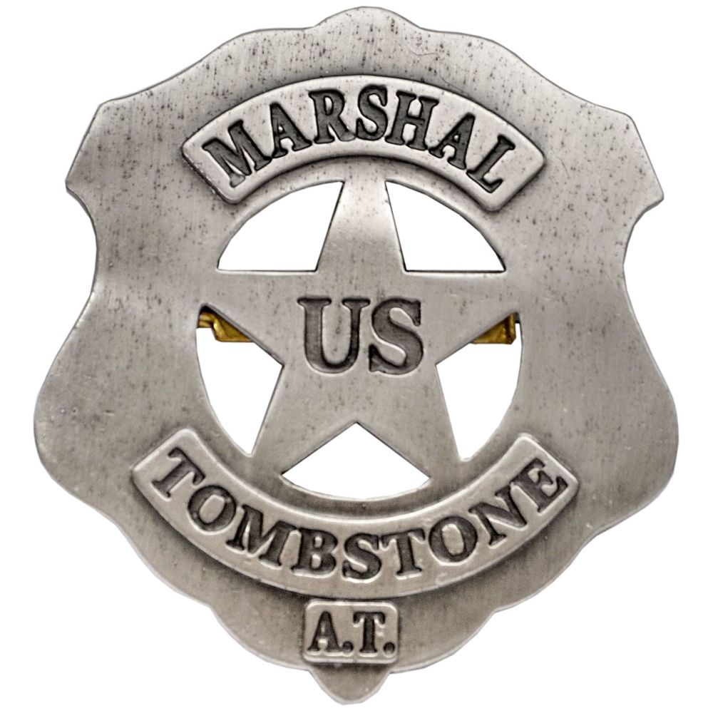 US MARSHALL TOMBSTONE BADGE