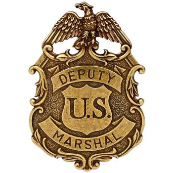 DENIX EAGLE MARSHALL BADGE ANTIQUE BRASS COLOURED (112/L)