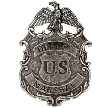 DENIX EAGLE MARSHALL BADGE NICKEL COLOURED (112/NQ)