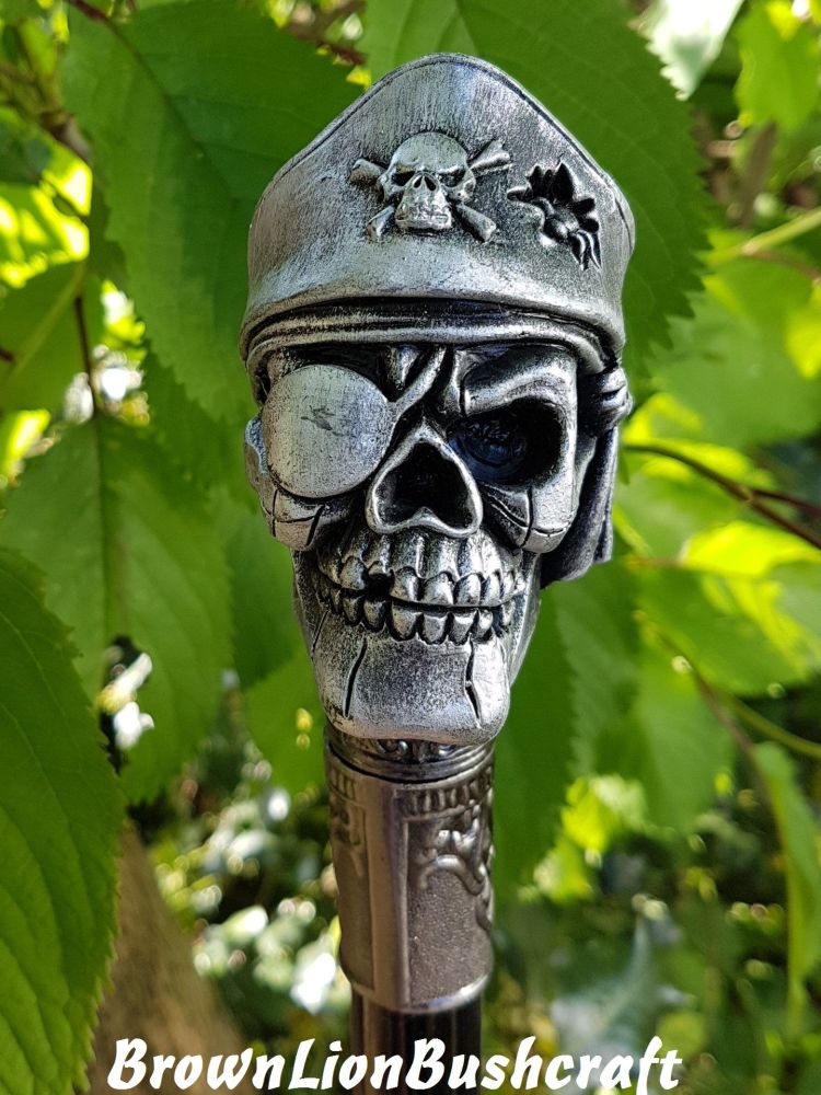 PIRATE SKULL WALKING STICK 'EX-SWORD STICK'
