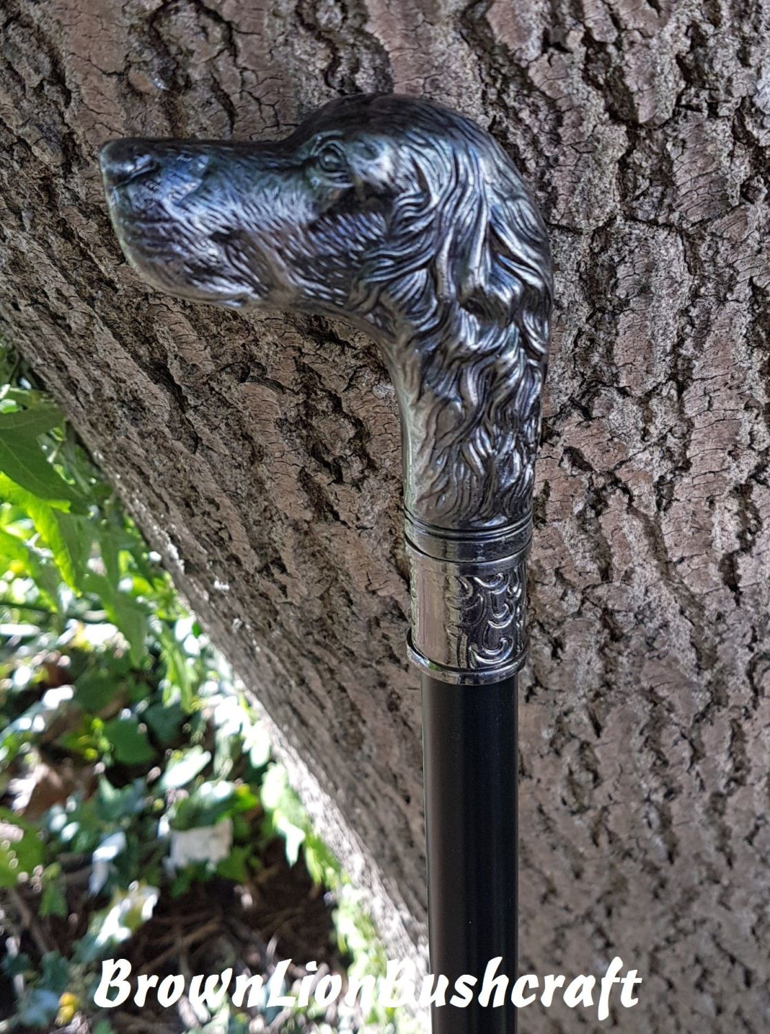 HOUND HEAD WALKING STICK 'EX-SWORD STICK'