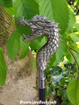 NEMESIS NOW DRACANE FLAMING DRAGON SWAGGERING CANE 'EX-SWORD STICK'