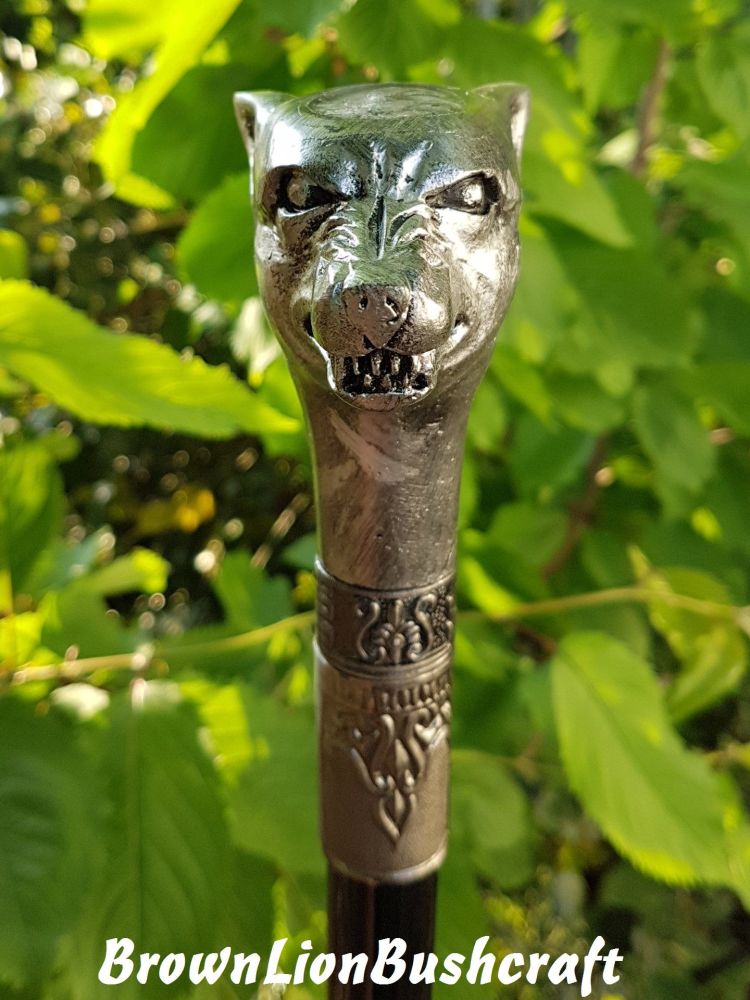 WOLF HEAD WALKING SWAGGER STICK 'EX-SWORD CANE'