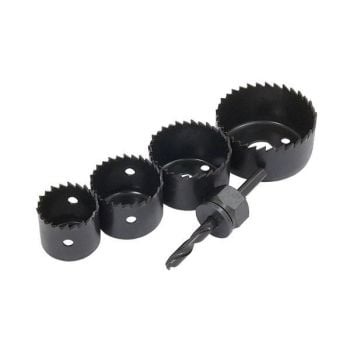 4 PC CONTRACTORS HOLE SAW 32mm 38mm 44mm 53mm SET 6mm SHANK (0899)