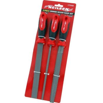 3pc WOOD RASP FILE SET (2438)