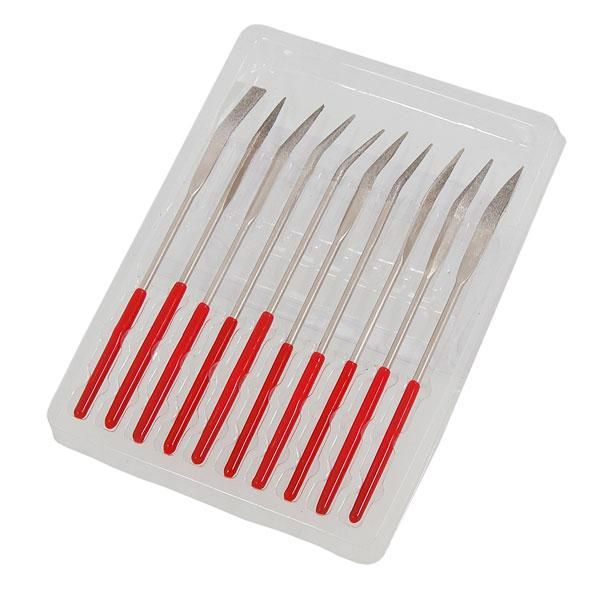 10pc PRECISION BENT NEEDLE FILES (1441)