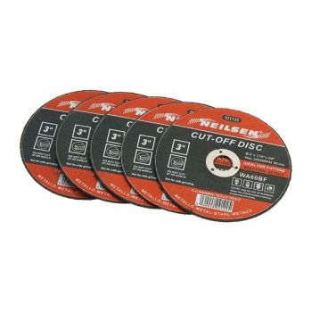 5pc CUT OFF DISCS 3" INCH 75mm AIR 20300 RPM 3"x1/16"x3/8" (1122)