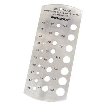 METRIC HSS DRILL BITS PLATE GAUGE (4308)