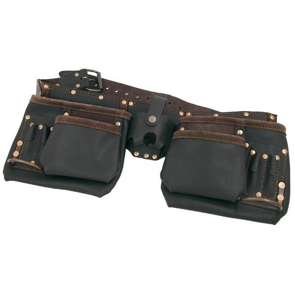 HEAVY DUTY 12 POCKET DOUBLE OIL TANNED TOOL BELT