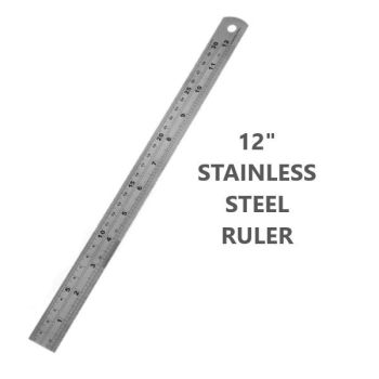 12" 300mm STAINLESS STEEL RULER (2436)