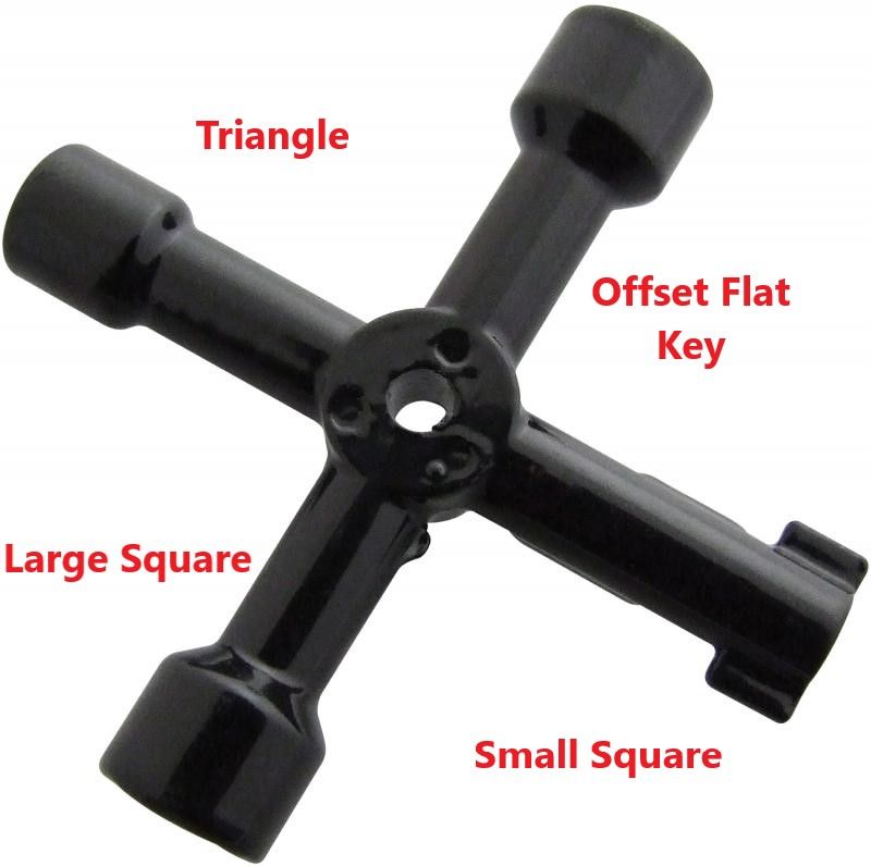 4 WAY PLUMBING KEY