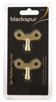 2pc BRASS CLOCK TYPE RADIATOR KEY