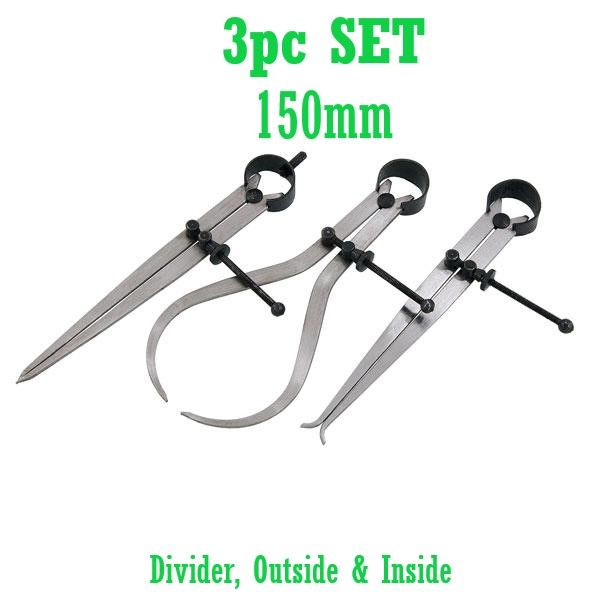 3pc 150mm SPRING CALIPER SET