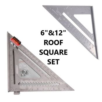 6" & 12" ALUMINIUM SQUARE RULE (0633/0634)