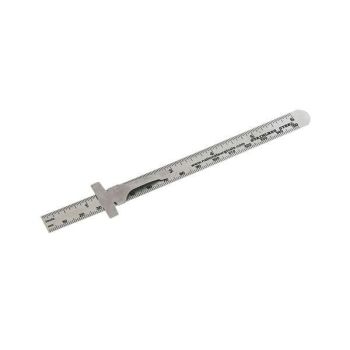 6" 150mm SLIDING POCKET RULER (4319)