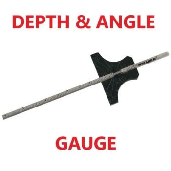 6" (150mm) DEPTH & ANGLE GAUGE RULER (5118)