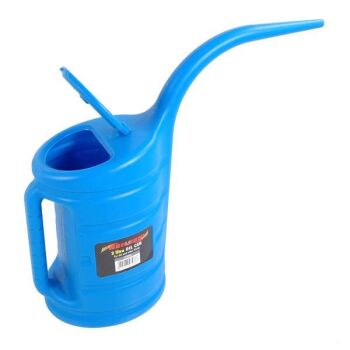 2 LITRE OIL BLUE LIDDED MEASURING JUG