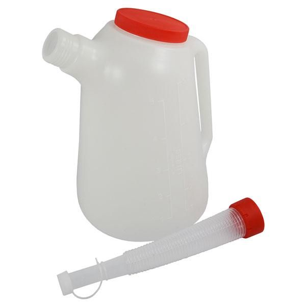 5 LITRE OIL CLEAR MEASURING JUG FLEXIBLE SPOUT