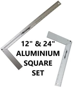 12" & 24" ALUMINIUM TRI TRY SQUARE SET